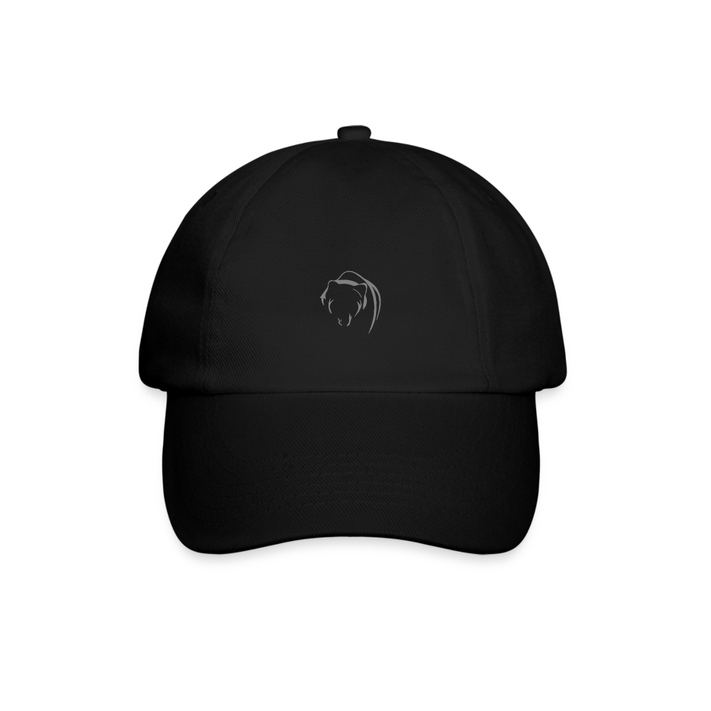 Black Bear Baseball Cap - black/black