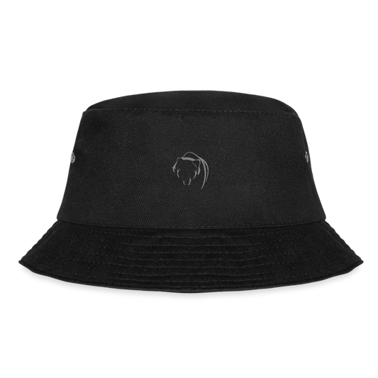 Black Bear Bucket Hat - black