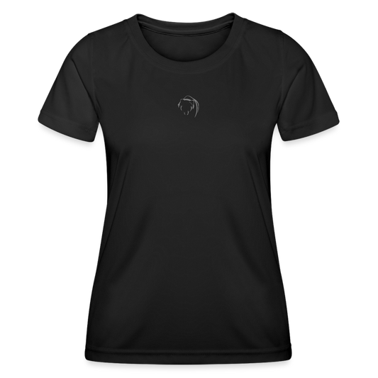 Womens Black bear Training Tshirt - black