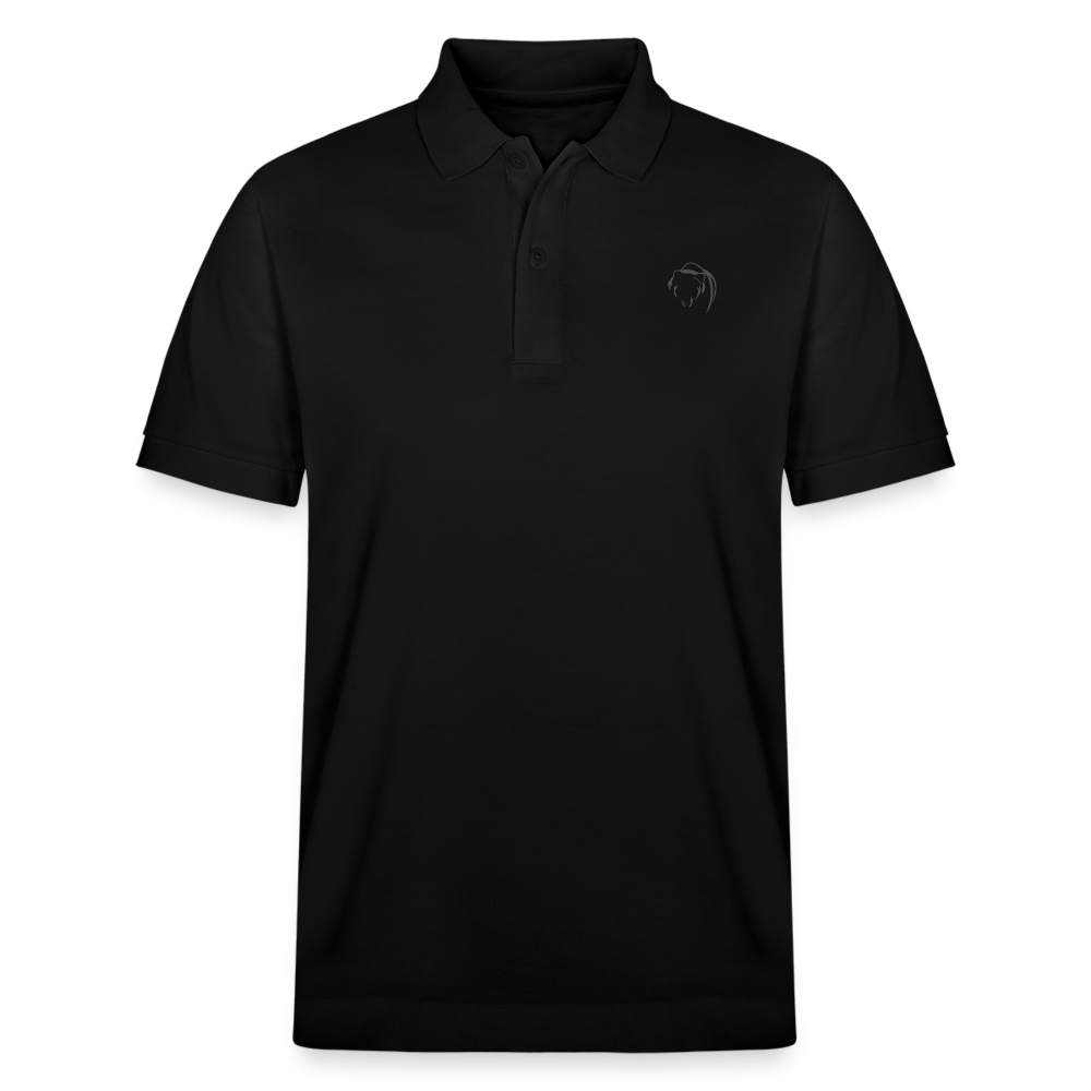 Mens Black Bear Polo - black