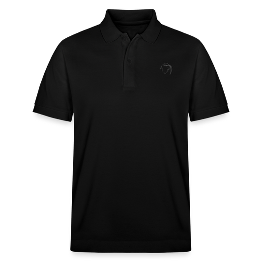 Mens Black Bear Polo - black